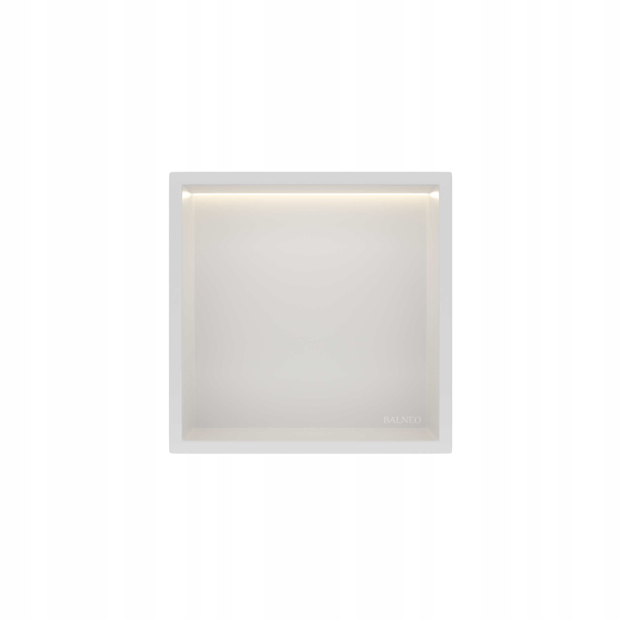 Interiérová Police S Led Osvětlením Bílá Nástěnná S Podsvícením 30x30x10 cm