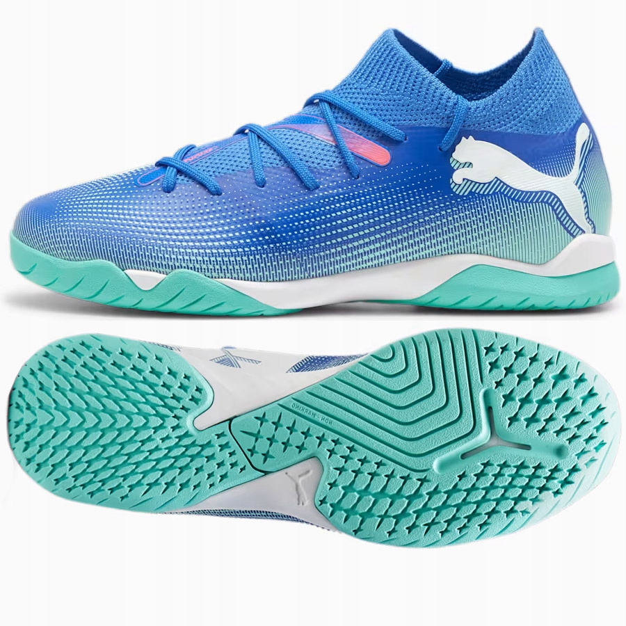 Boty Puma Ultra 7 Match Jr It+ Mid 107947-01 modré 38