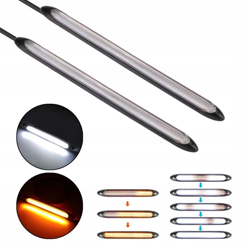 

Światła Drl Flex Led dzienne płynący kierunek +wow
