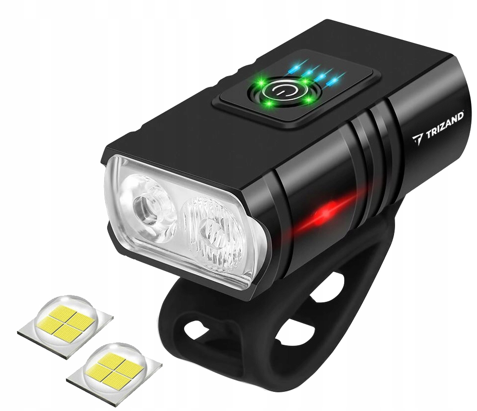 Kolesarska luč Kolesarska LED T6 spredaj zadaj USB Aku model kolesarske svetilke 2 x CREE T6 za USB + baterija