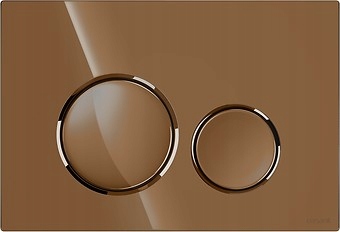 Splachovací Tlačítko Luna Cersanit Měděný lesklý K97-0588