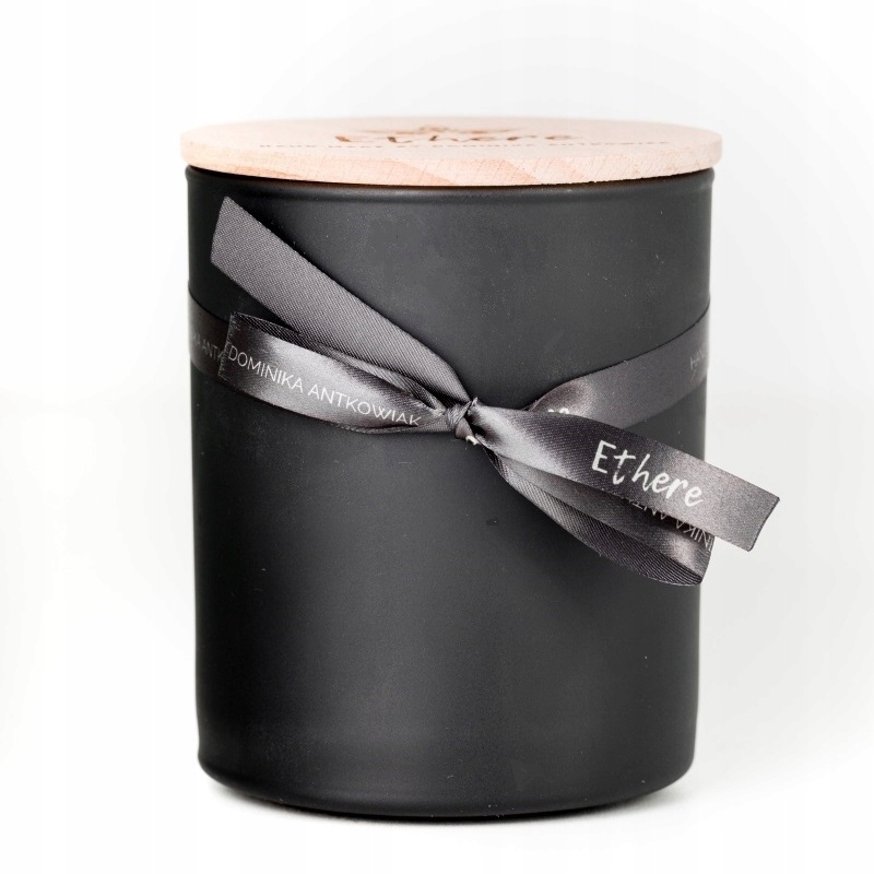 Ethere Oud Black świeca sojowa z brokatem 250 ml