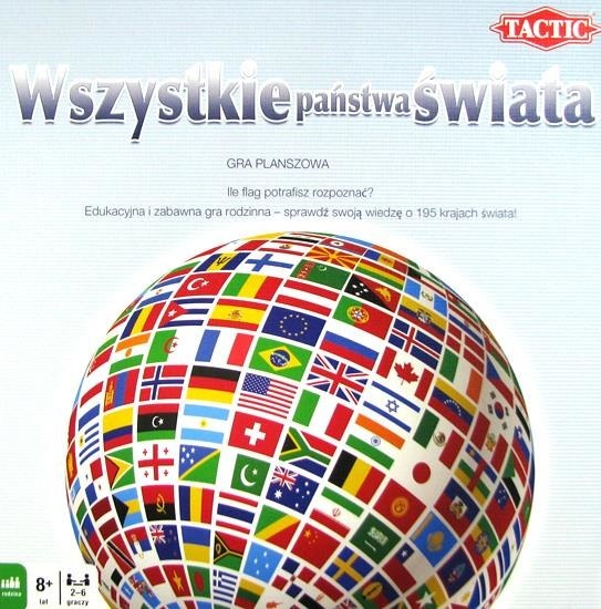 WSZYSTKIE PAŃSTWA ŚWIATA - Gra edukacyjna, TACTIC Wydawca Tactic