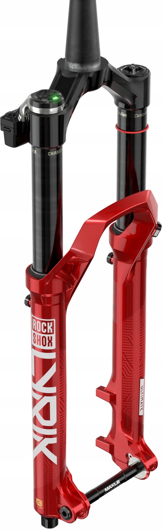 RockShox Lyrik Ultimate 29" Flight Attendant, 160mm, červená 44mm Offset, 15x11