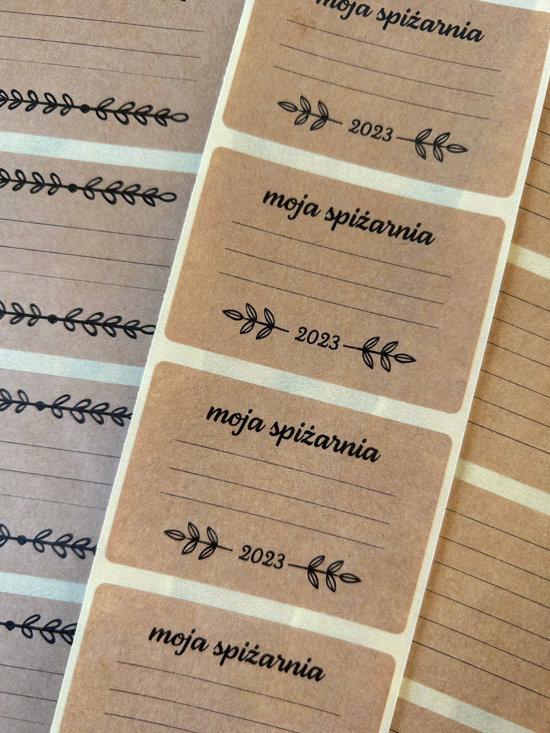 Naklejki Na Przetwory Ogórki Konfitury Soki Etykiety Eko x100 Różne Wzory Stan opakowania oryginalne