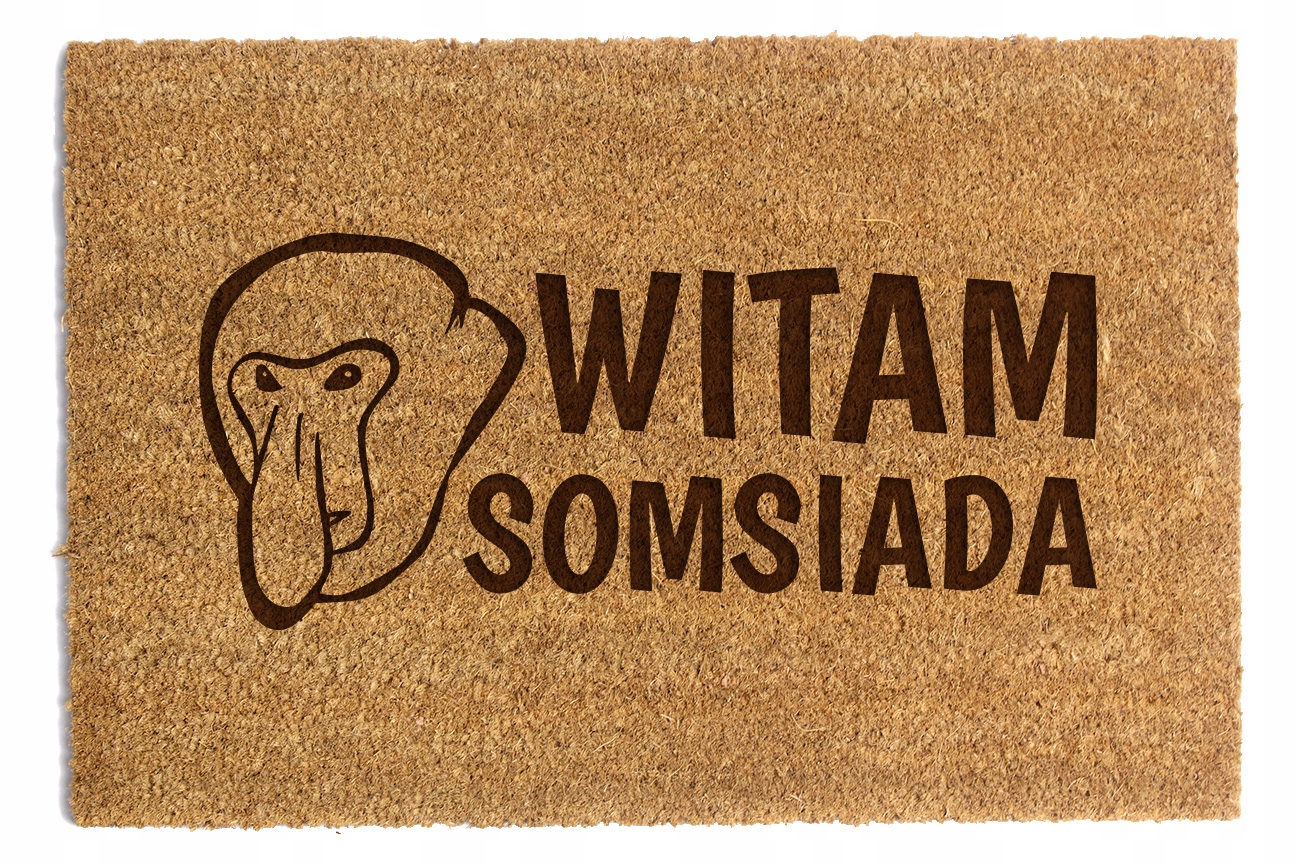 Stěrač Pod Dveře „ahoj Somsiada“ 60x90 cm