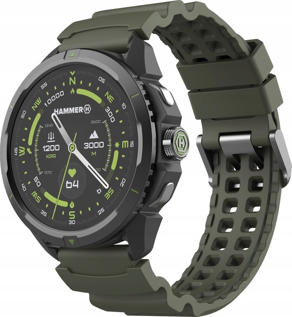 Zegarek Smart Hammer Watch 2 z wyświetlaczem Amoled 1.5” w edycji militarne