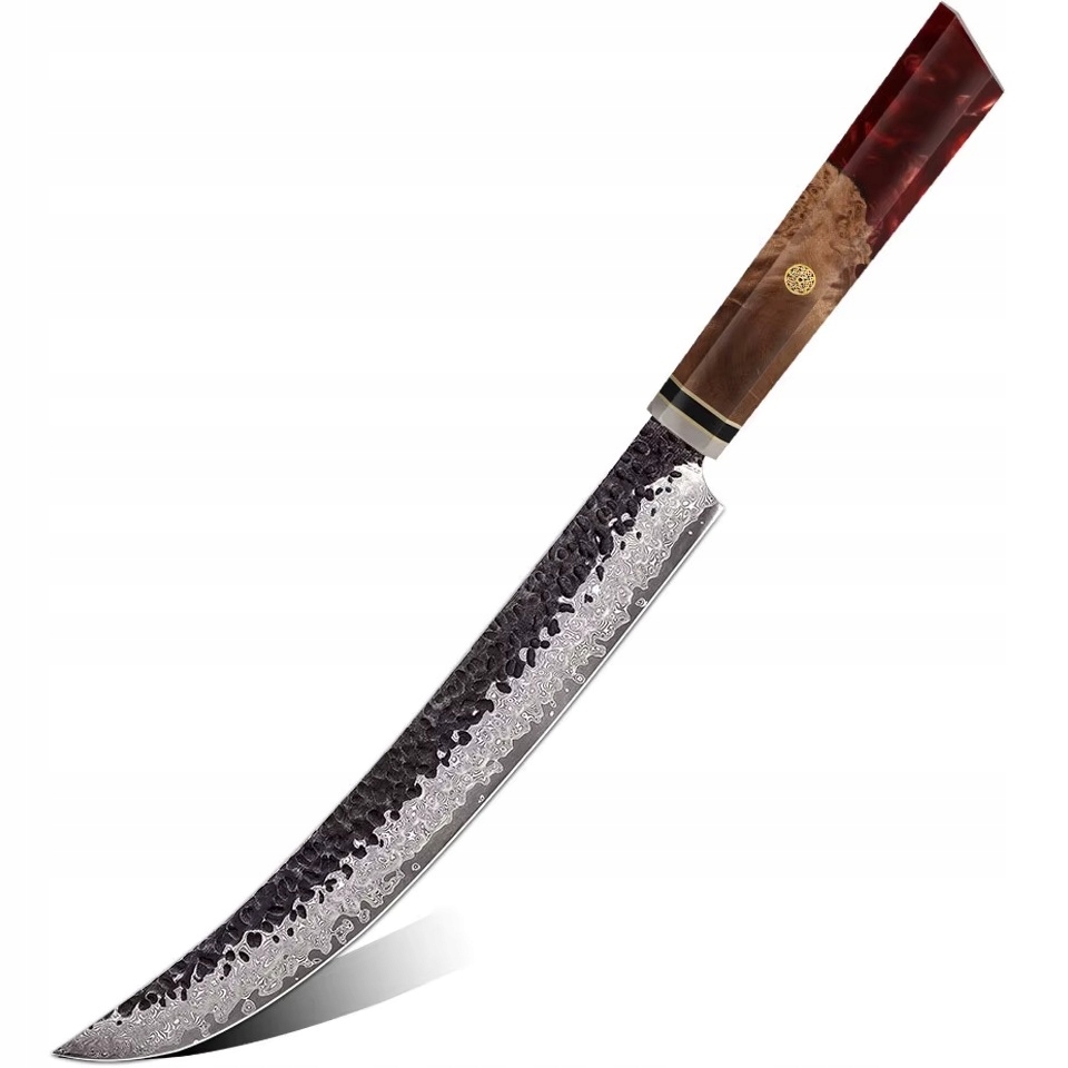 Damaškový kuchynský nôž Airi Slicer/Červená KP-37350