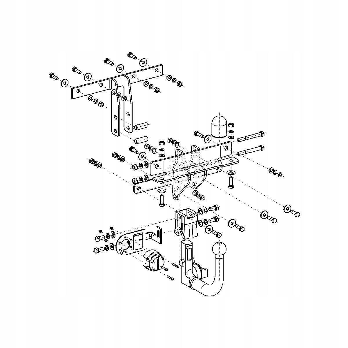 Hak holowniczy Wypinany do Volvo C30 M HTB 06-12 MODUŁ 13 PIN GRATIS Nowy Producent Steinhof