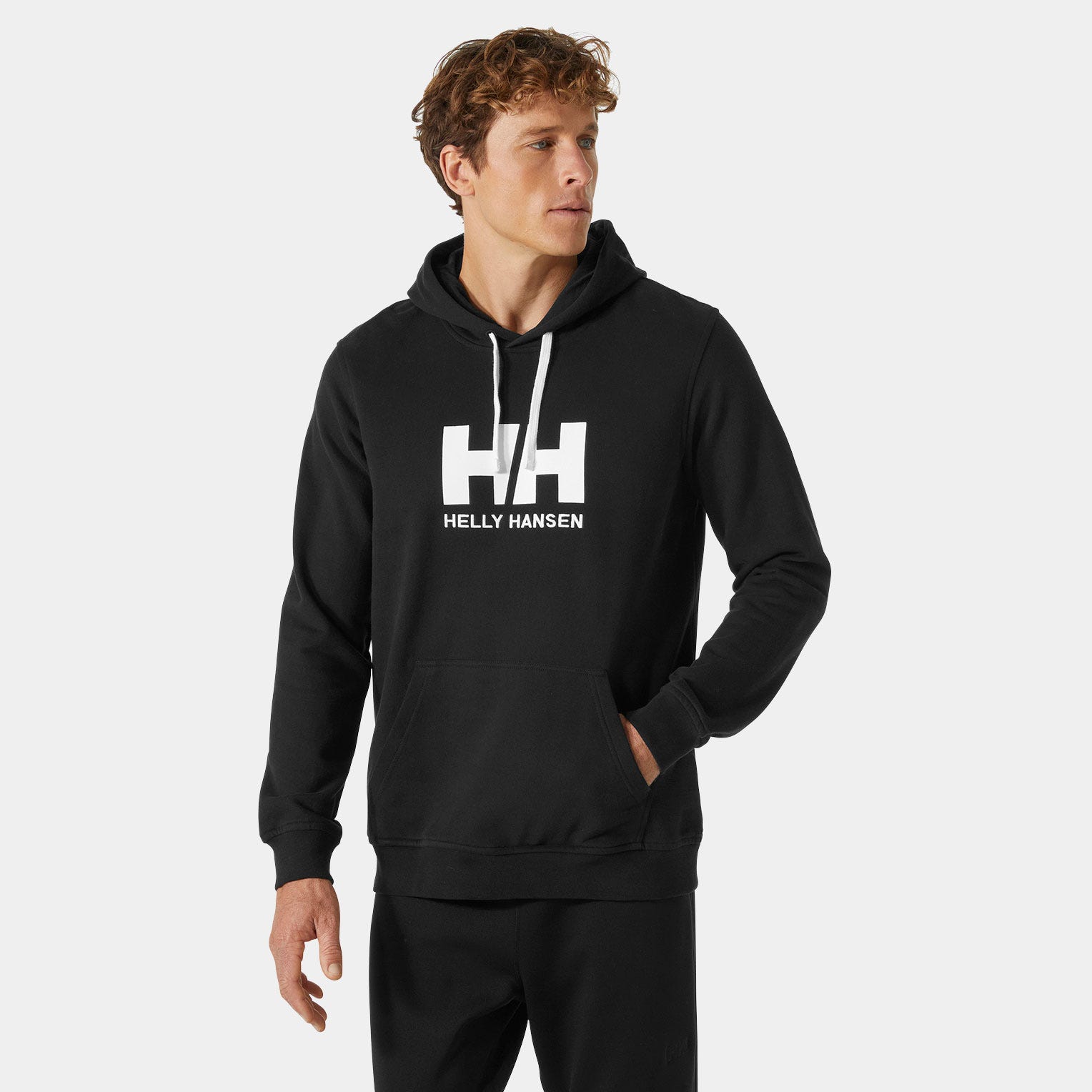 Pánská mikina Hh Logo Hoodie Black 33977-990 vel. M