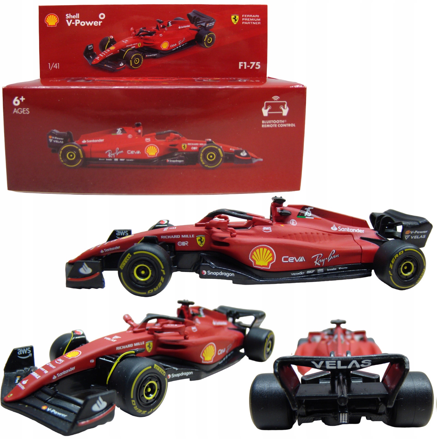 Bburago Ferrari F1-75 Bluetooth remote control