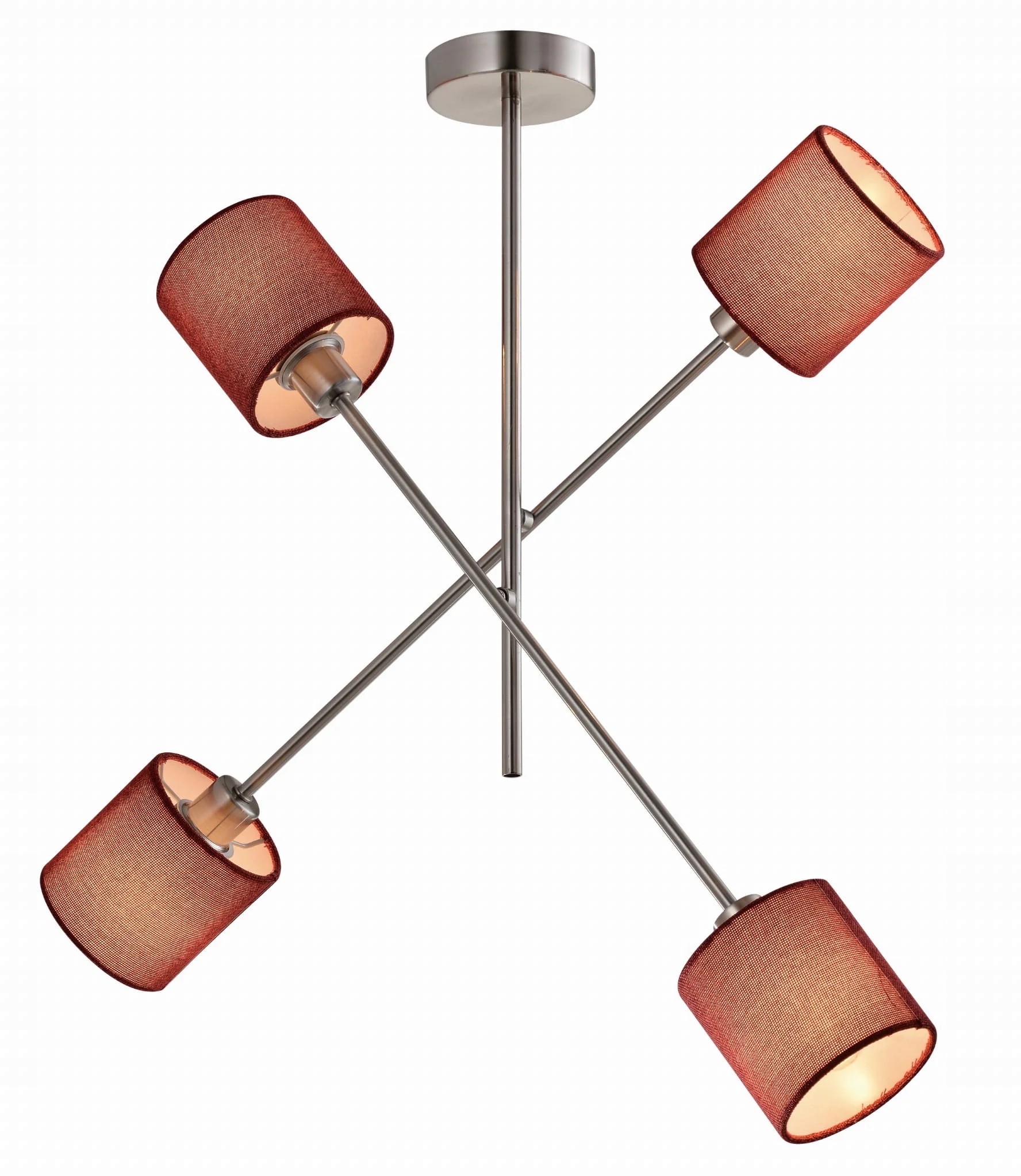 Stropná lampa Candellux Sax 34-70692 strieborná