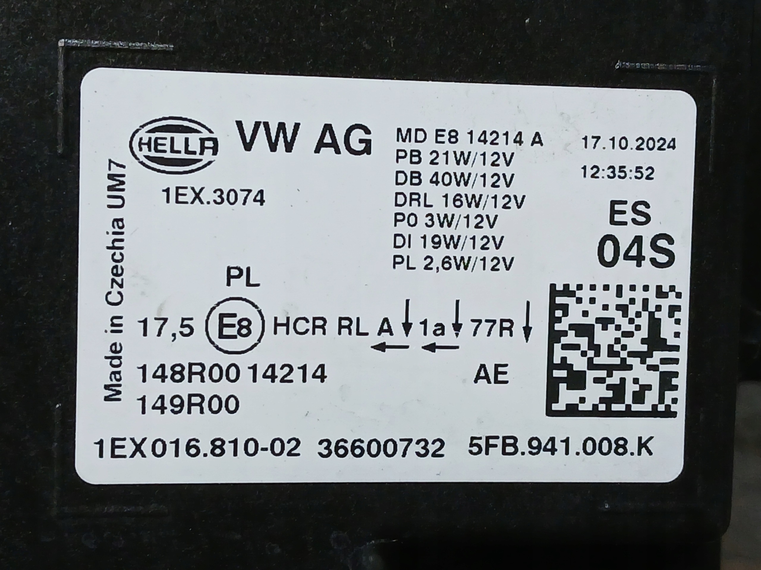 light front right SEAT LEON IV 4 LIFT FULL LED 5FB941008K