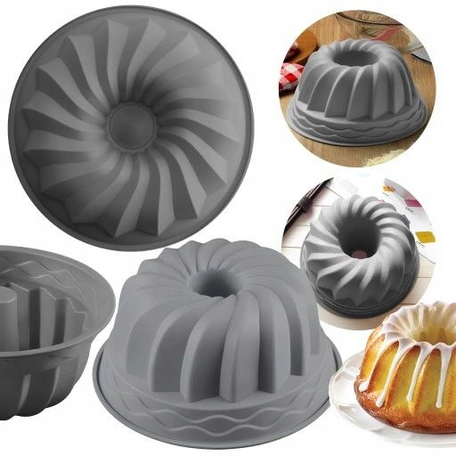 Silikonowa FORMA DO BABKI ciasta 23cm do pieczenia FOREMKA