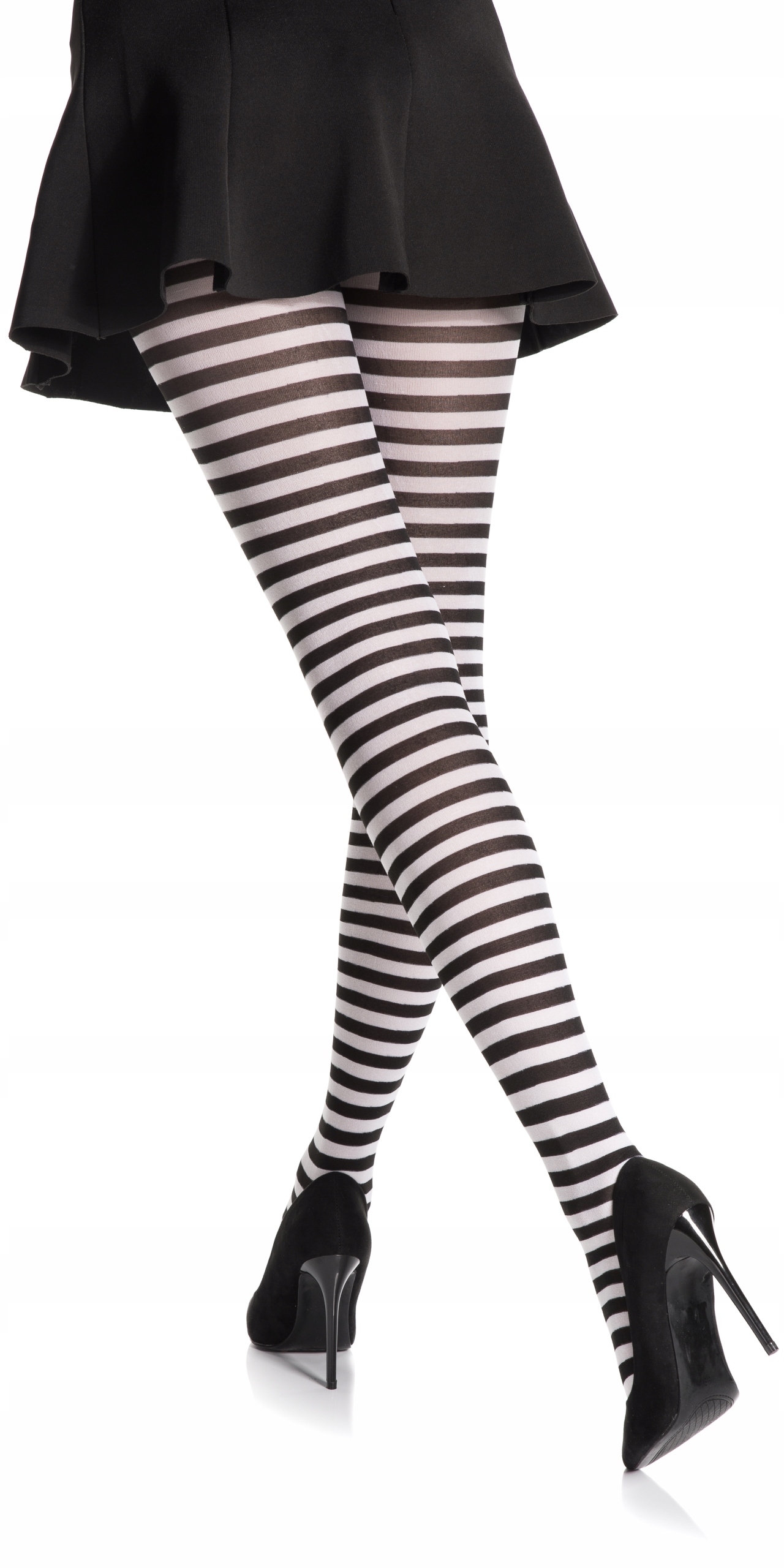 Rajstopy w paski, #3, biały Marka Romartex