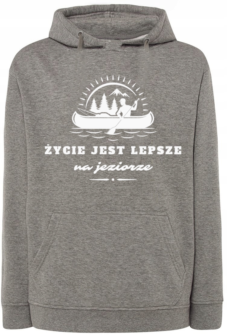 Pánská mikina s potiskem Život na jezeře r.XL