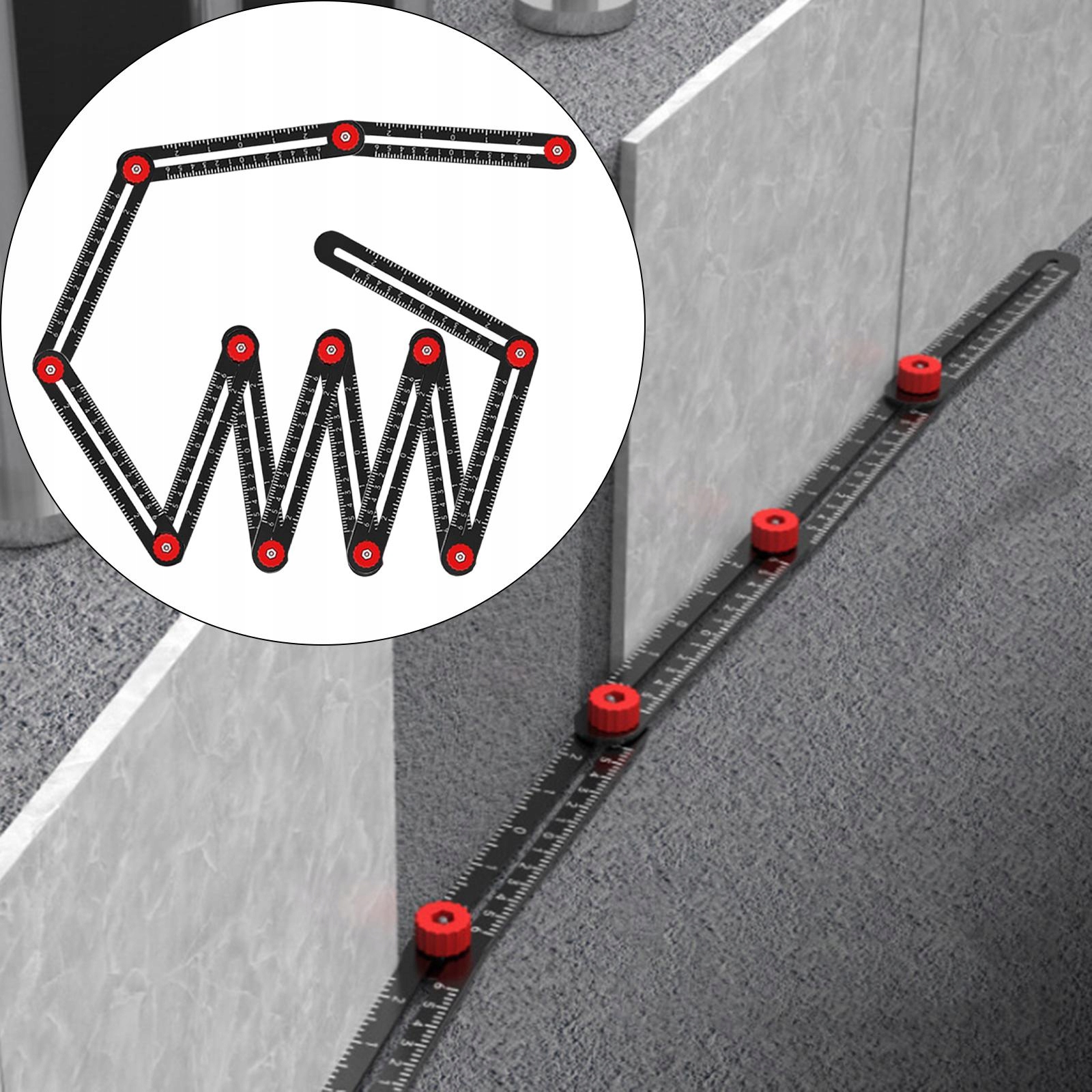 Wielokątna linijka do pozycjonowania płytek Rodzaj inny