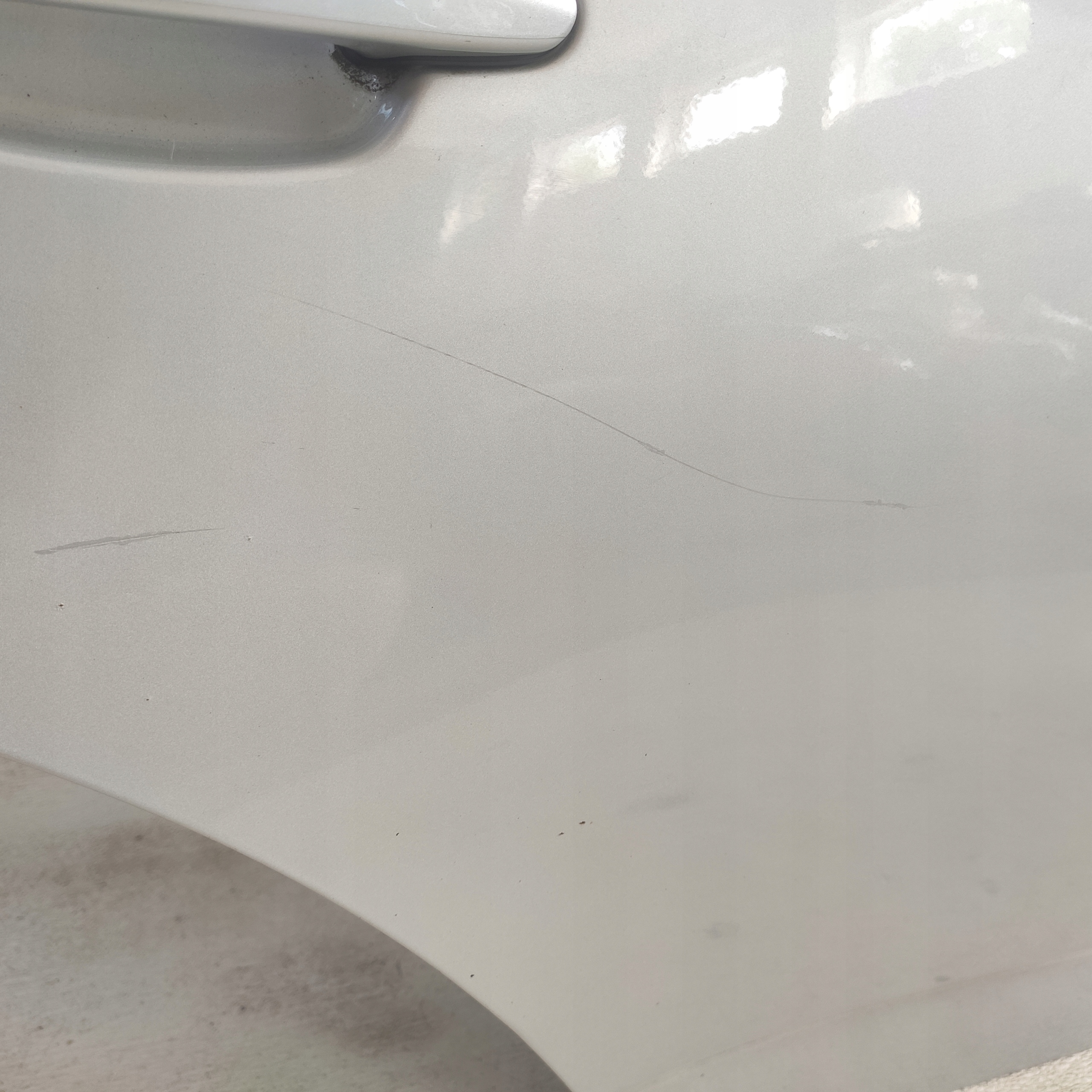 BMW X3 E83 2009 Tür rechts heck TITANSILBER
