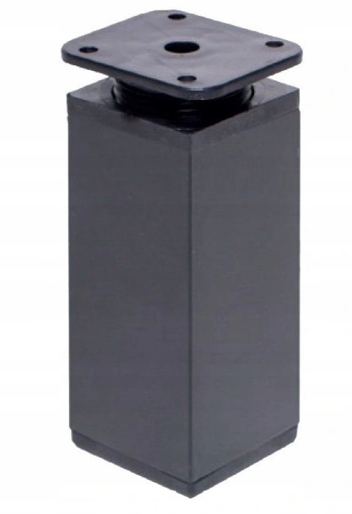 

Nóżka meblowa H150 regulowana 40x40 mm czarna+wkr
