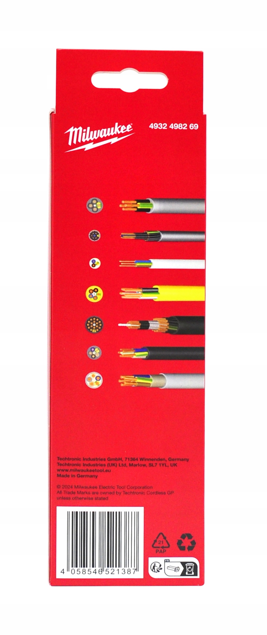 ŚCIĄGACZ UNIWERSALNY NÓŻ DO ŚCIĄGANIA IZOLACJI KABLI PRZEWODÓW 4-28mm Model 4932498269