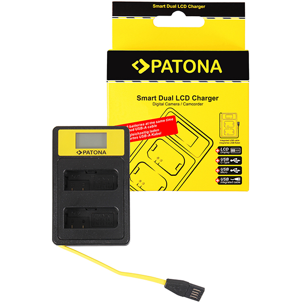 Ładowarka PATONA Smart Dual LCD USB Canon LP-E12 Marka Patona
