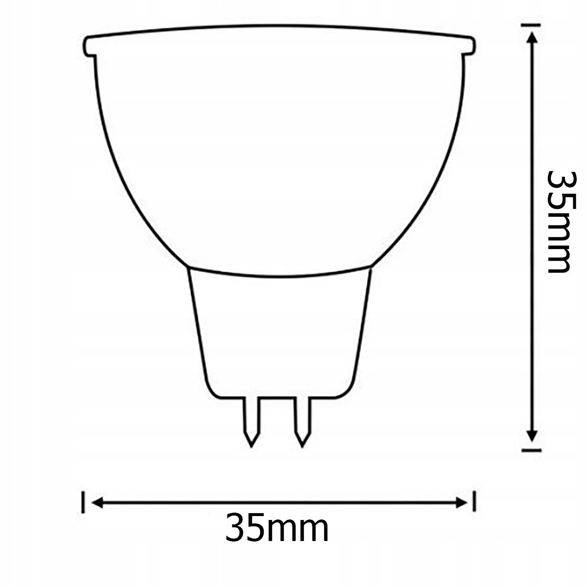 6x Żarówka LED MR11 2,5W = 25W 3000K 12V LUMILED Kształt Reflektor Tradycyjna żarówka Inny