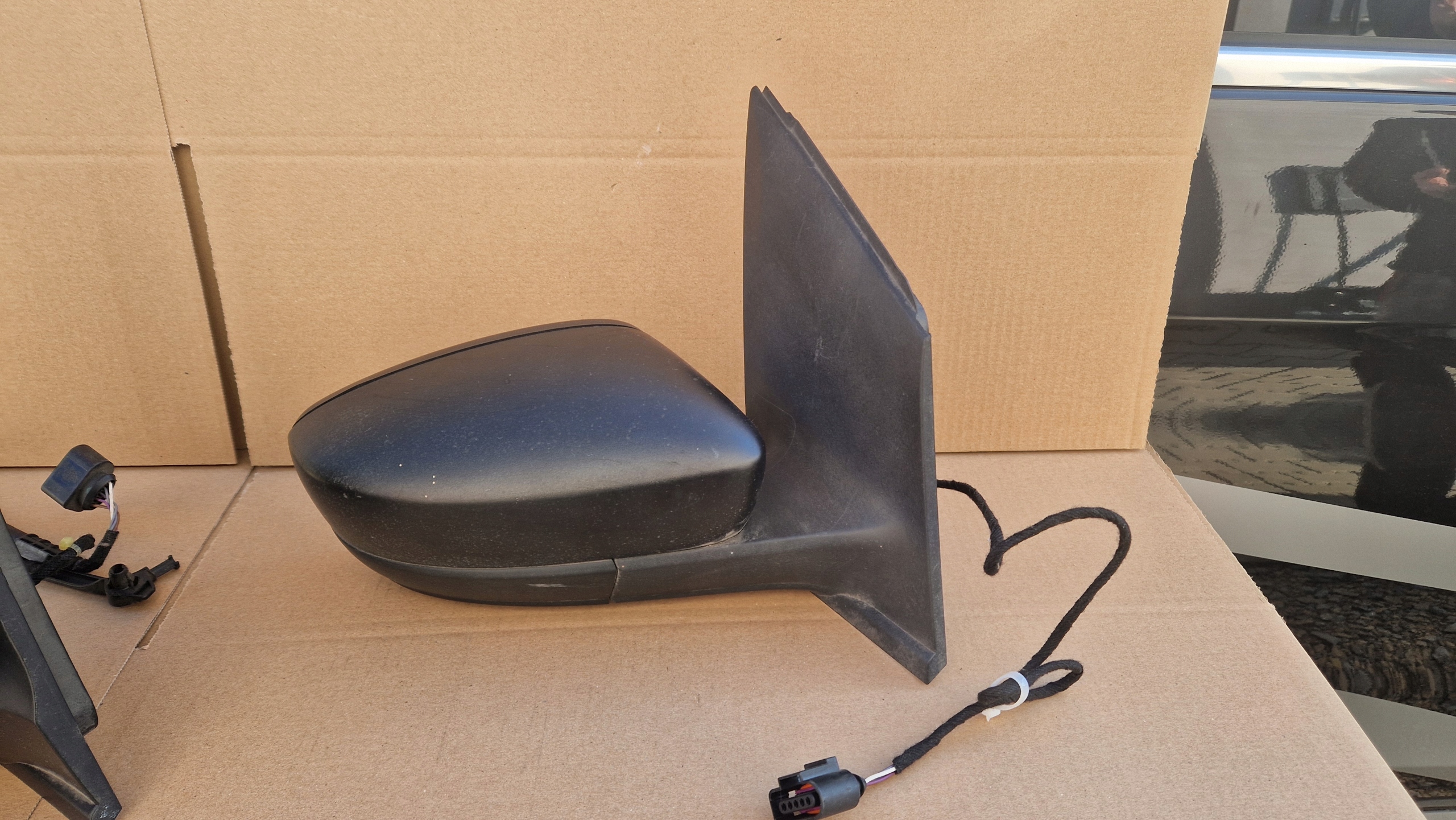 mirror VW UP before LIFT W colour black MAT 5 PIN complete IDEALNE