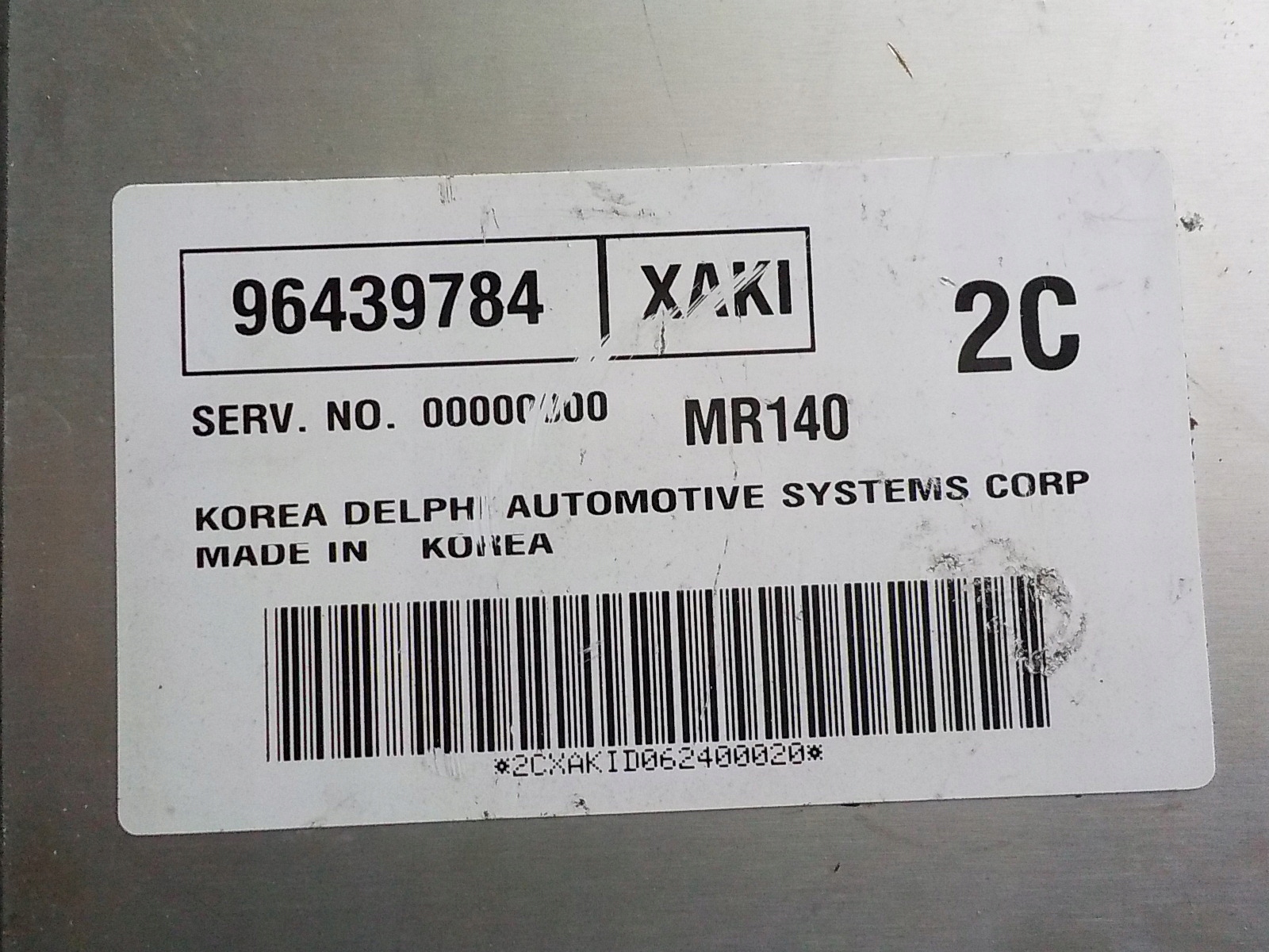 DAEWOO TACUMA computer Centralina 96439784 XAKI