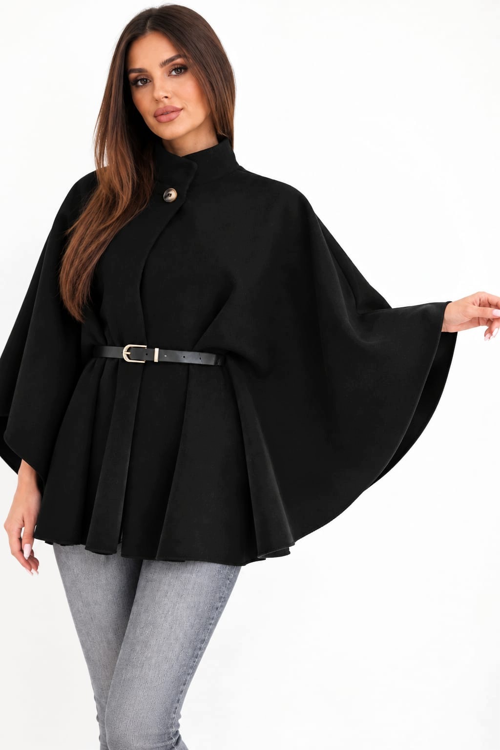 Dámské Sako Ženský Přehoz Sako podzimní teplá velikost S/m černá