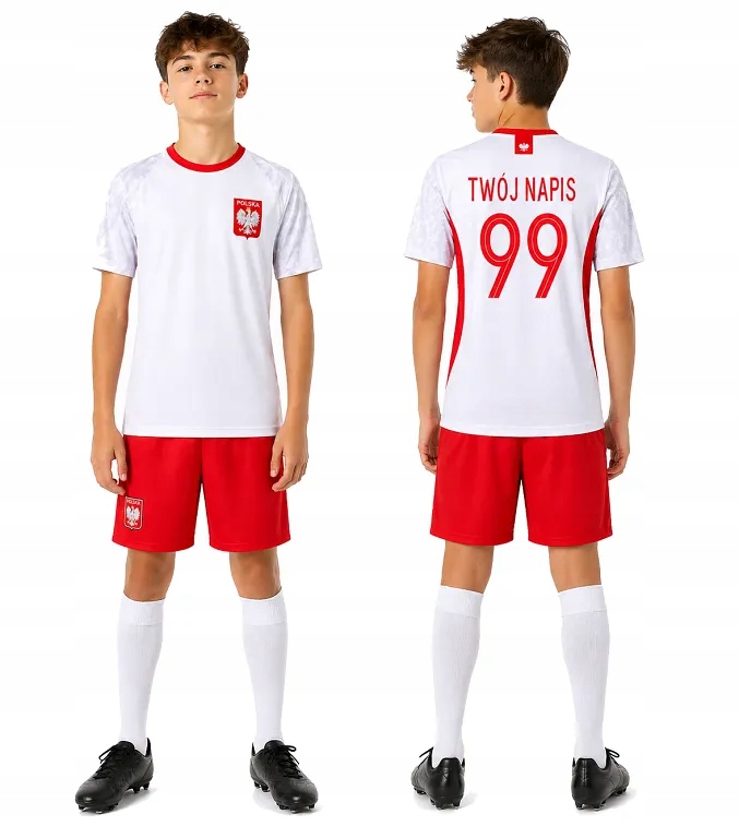 Komplet Strój Piłkarski Polska Reprezentacji Polski 2026 Twój Napis r. XL