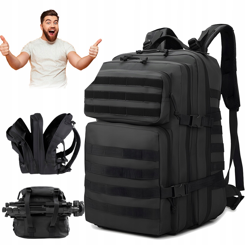 Taktický Batoh Survival Bushcraft Outdoor Odolný 45L