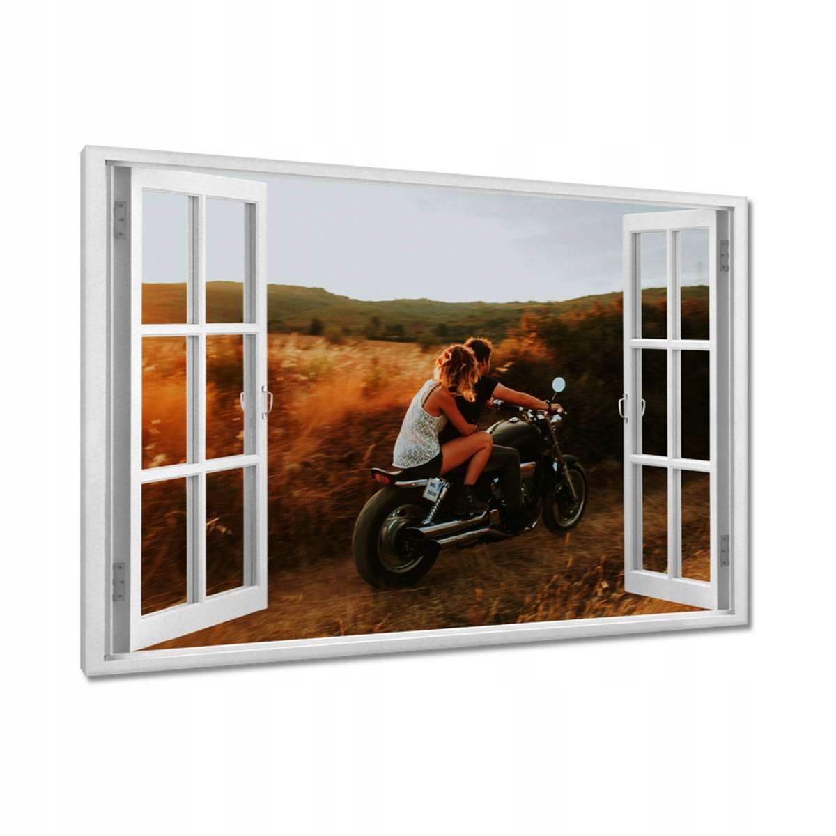 Obrazy 120x80 Obejmi se Motocykl