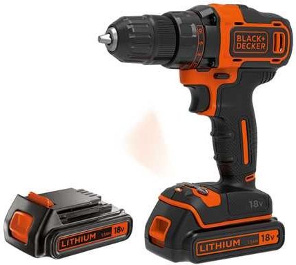 Black Decker Aku Šroubovák 18V BDCDD186KB 40Nm 2x1,5