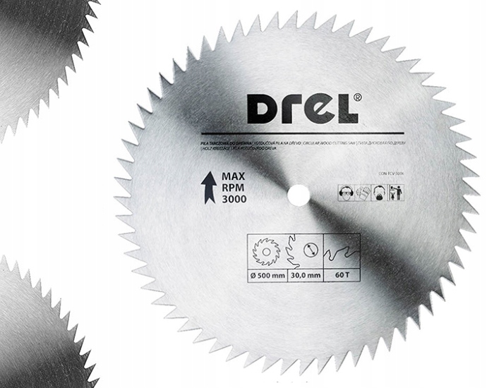 Kotoučová Pila Na Dřevo 500 mm x 60 Zubů