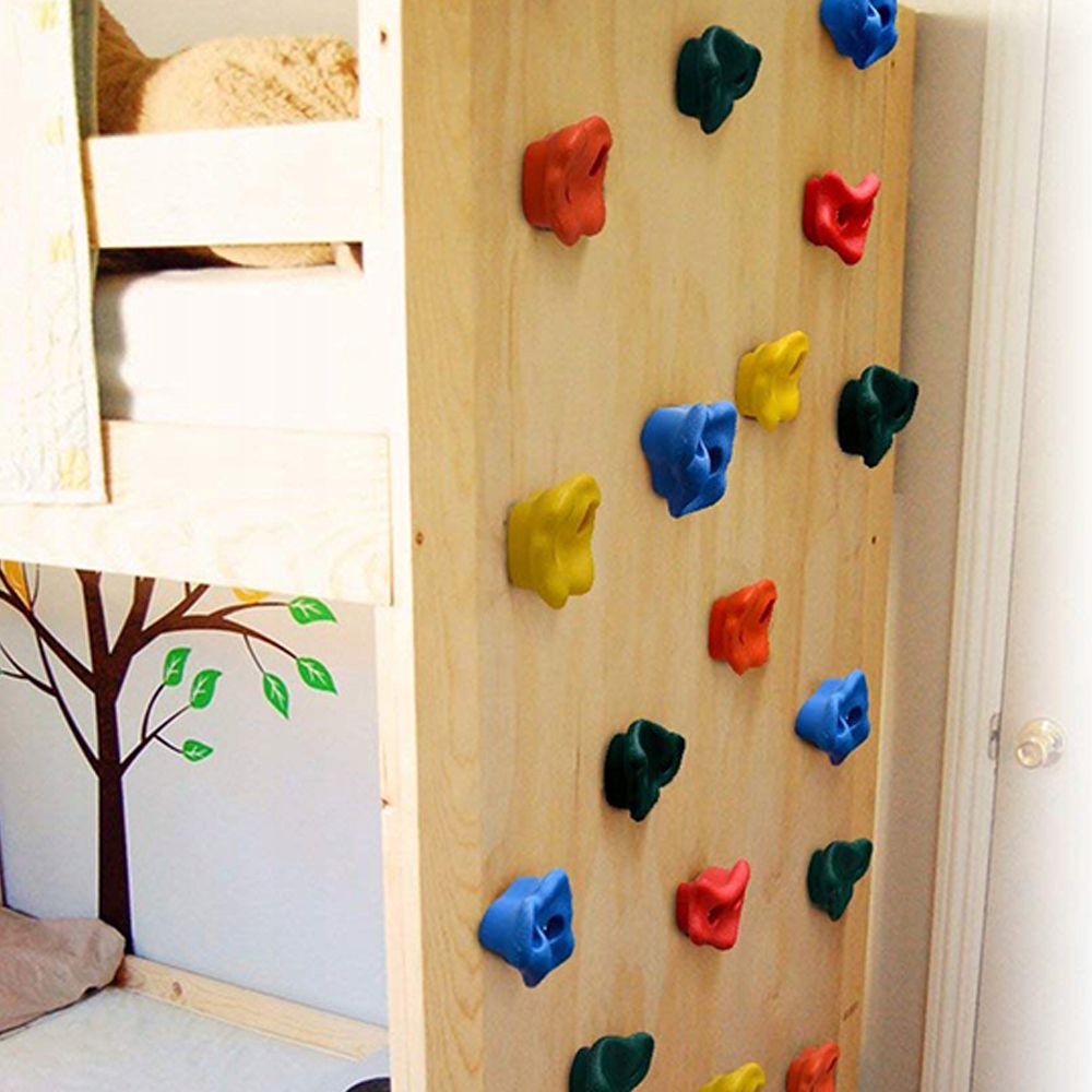 Kamienie Wspinaczkowe Uchwyty do WSPINACZKI dla Dzieci Duże KOLOROWE 10szt Rodzaj Plastikowe