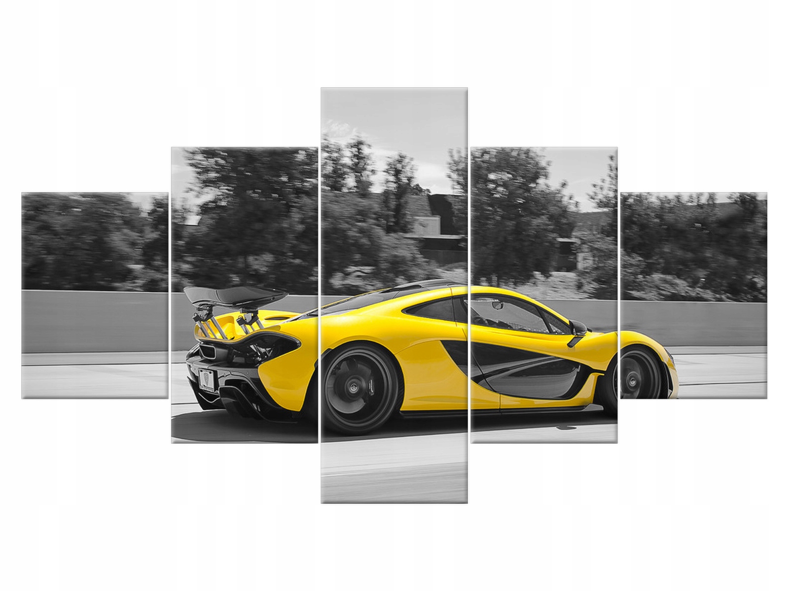 

Obraz Żółty McLaren P1 125x70 Niebo Samochód