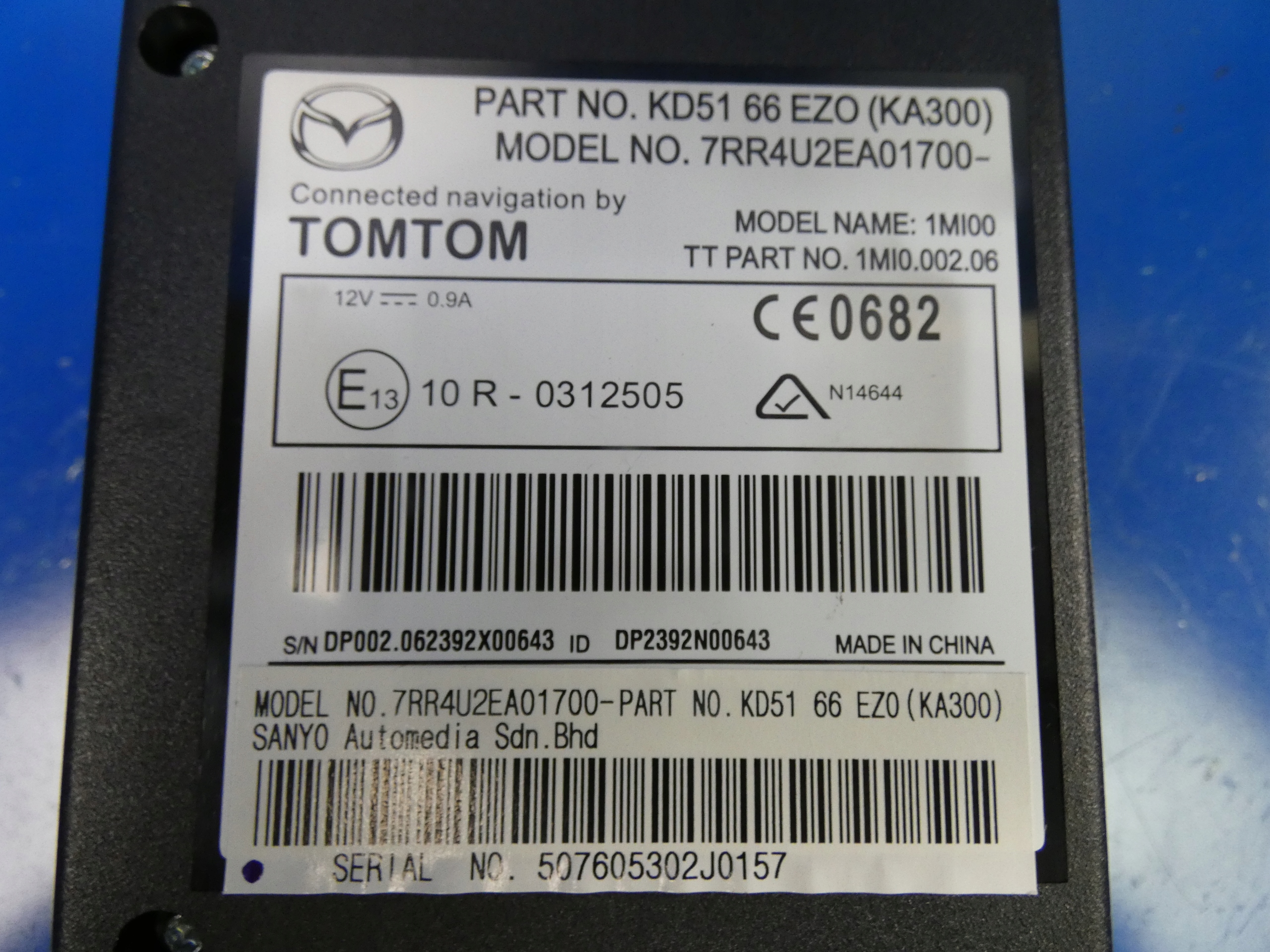 MAZDA 6 III GJ module control unit navigation devices TOM TOM