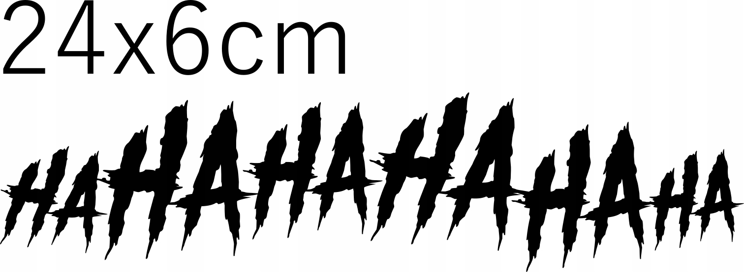 

Naklejka Joker Śmiech Hahaha 24x6cm
