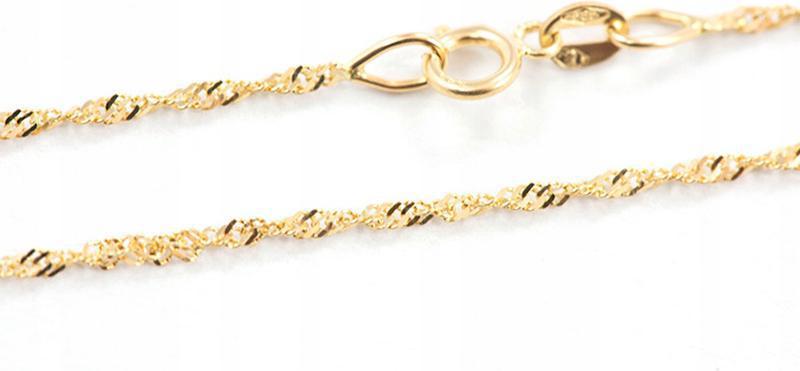 Zlatý řetízek 585 singapurská vazba 1.5 mm 40 cm 1.57 g klasický pro ženy