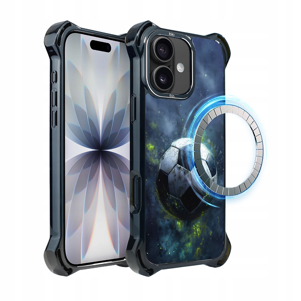 Pouzdro pro iPhone 17 Ibizu DropGuard Ultra s MagSafe, #Move, Fotbal