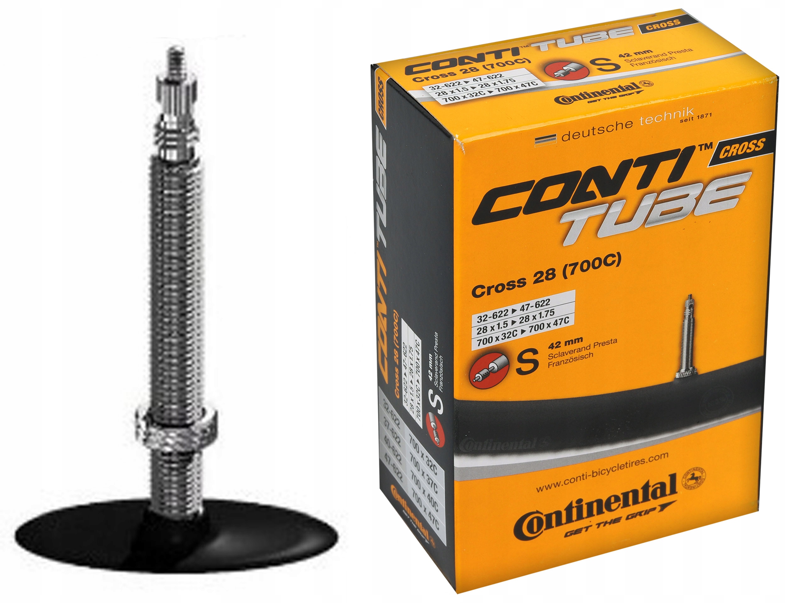 

Dętka Continental Cross 28'' 32/47-622 Presta 42mm