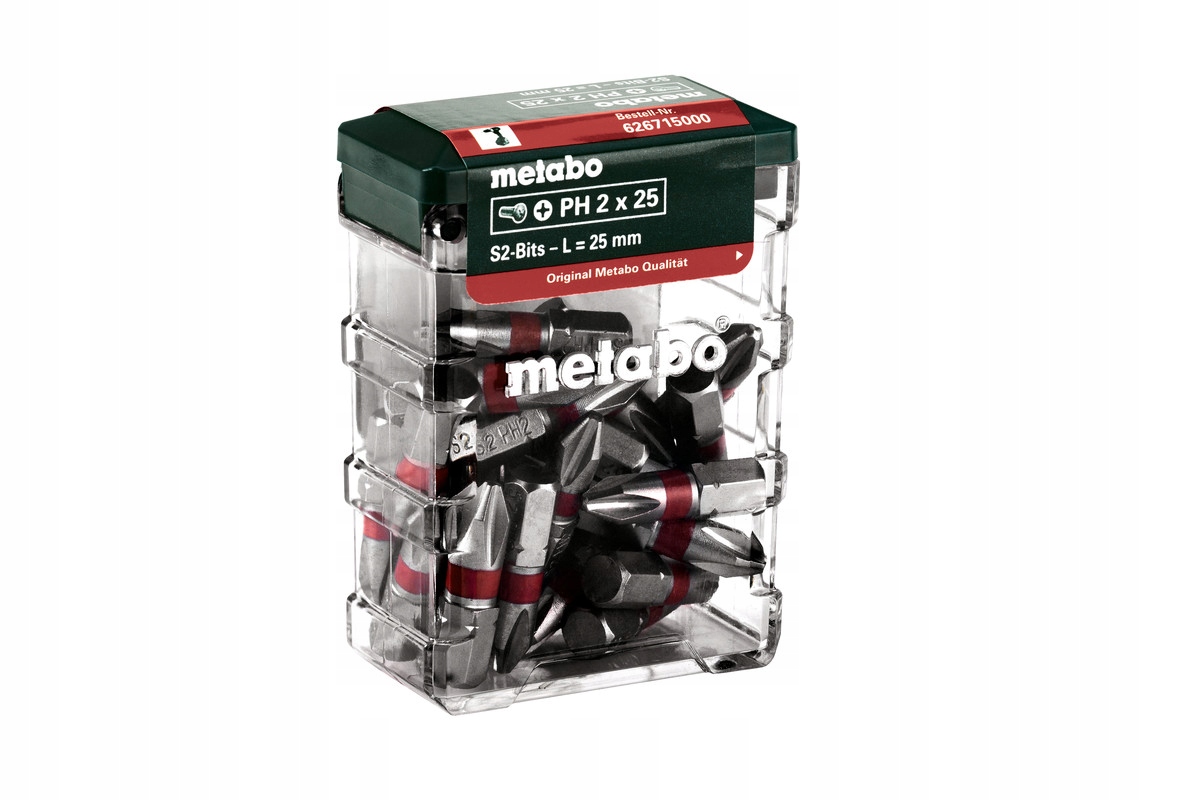 

Metabo Zestaw końcówek bitów PH2 S2 25 elementów
