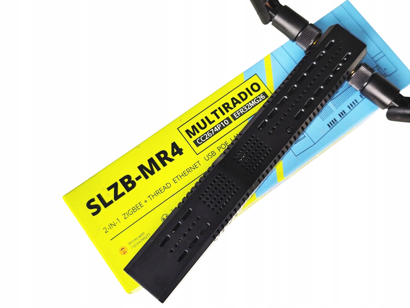 Adapter SLZB-MR4U ZigBee Thread CC2674P10 EFR32MG26 PoE USB WiFi ESP32 LAN Stan opakowania oryginalne
