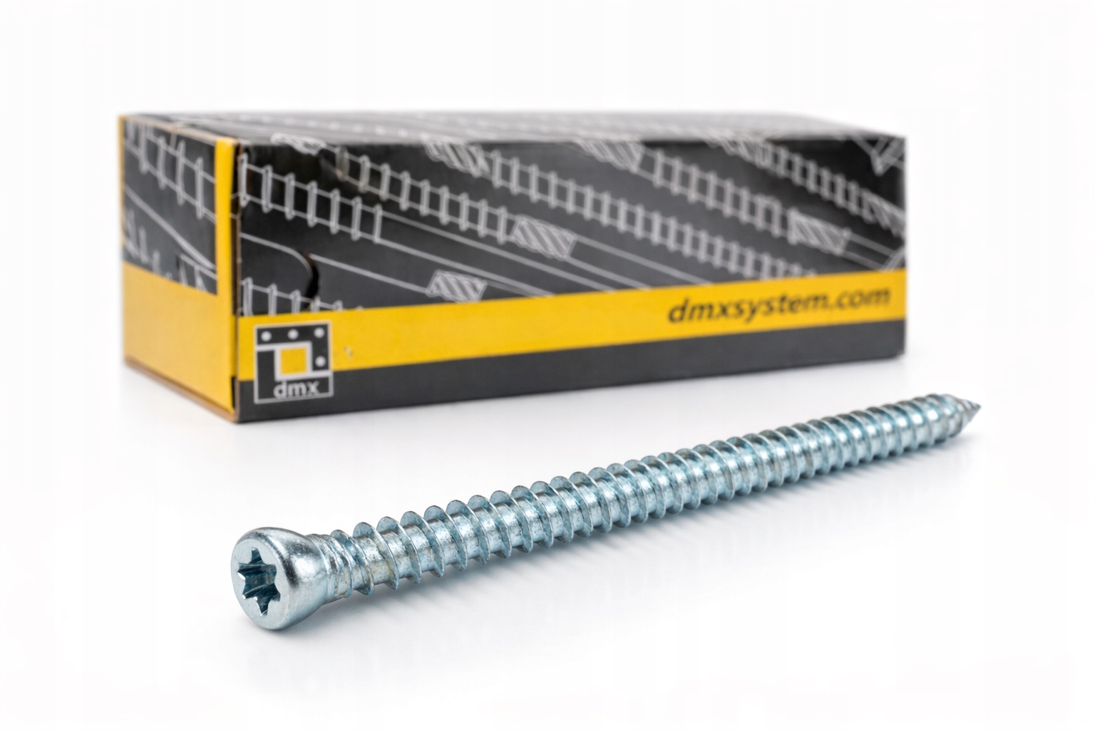 DMX Cbw wkręty ościeżnicowe 7,5x212 łeb walcowy do okien drzwi T30 100szt