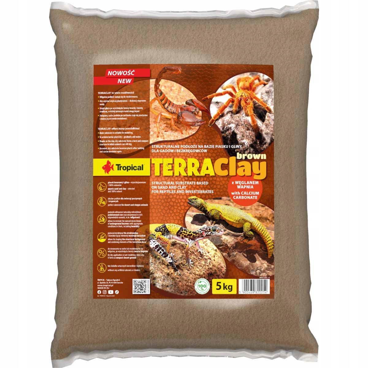 Levně Tropical Terraclay Hnědá 5KG (222.6042)