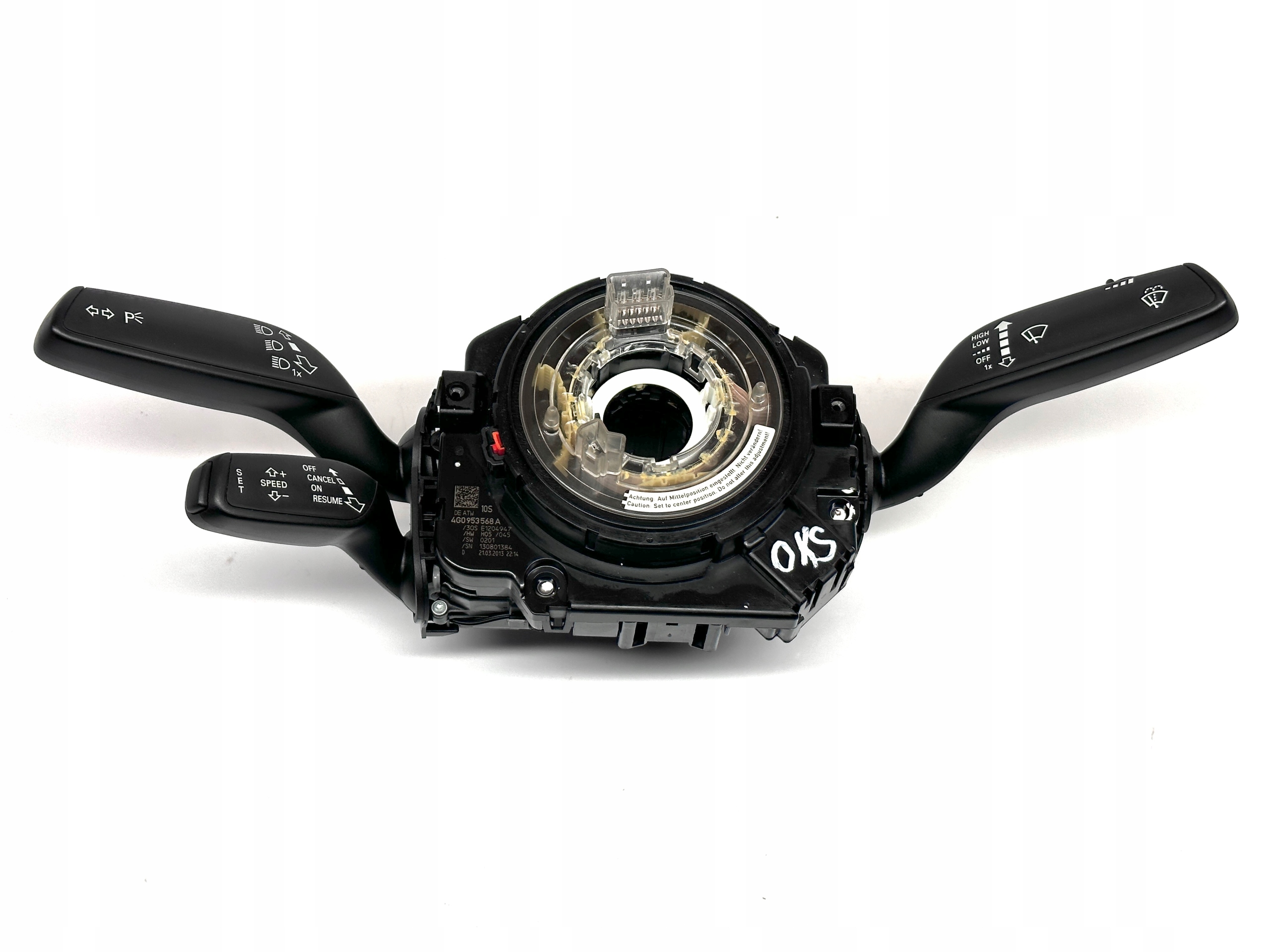 AUDI A6 C7 A7 4G steering wheel levers and controls MANETKA ring 4G0953568A, 4G0953502A
