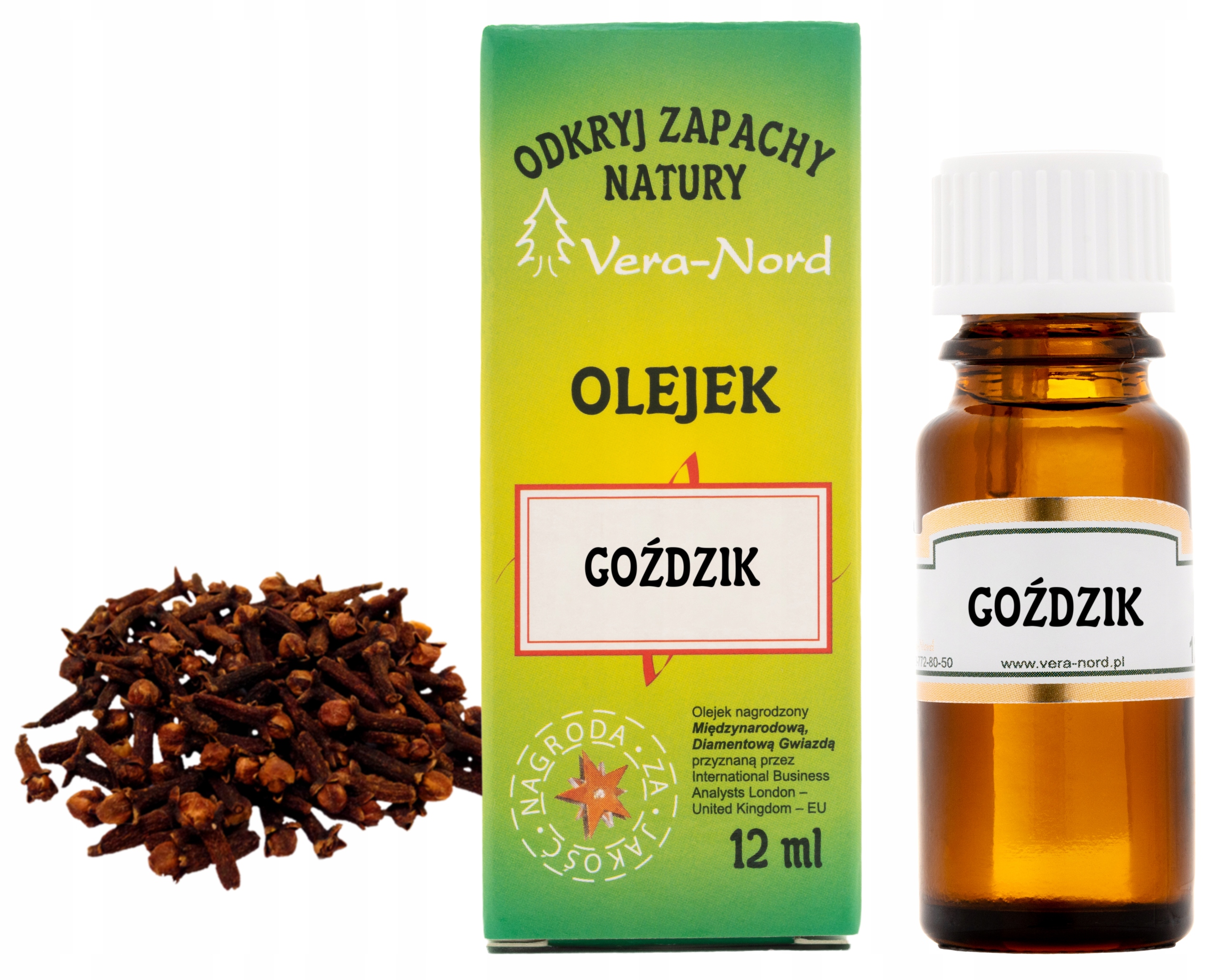 

Goździk Olejek Zapachowy Vera Nord 12 ml Jakość