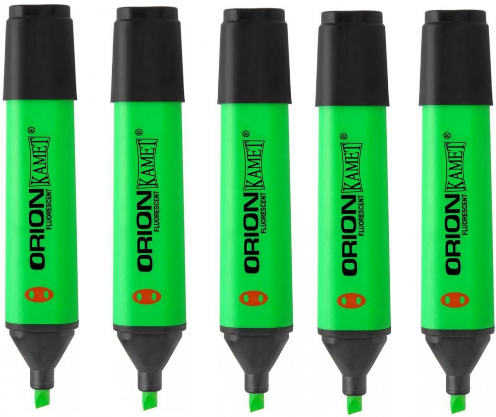 

Zakreślacz fluorescencyjny Kamet Orion zielony x5