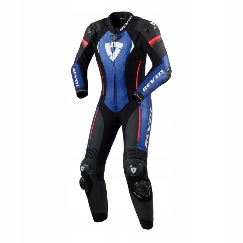Dámska kombinéza Revit Xena 4 Lady Black/blue čierna modrá červená