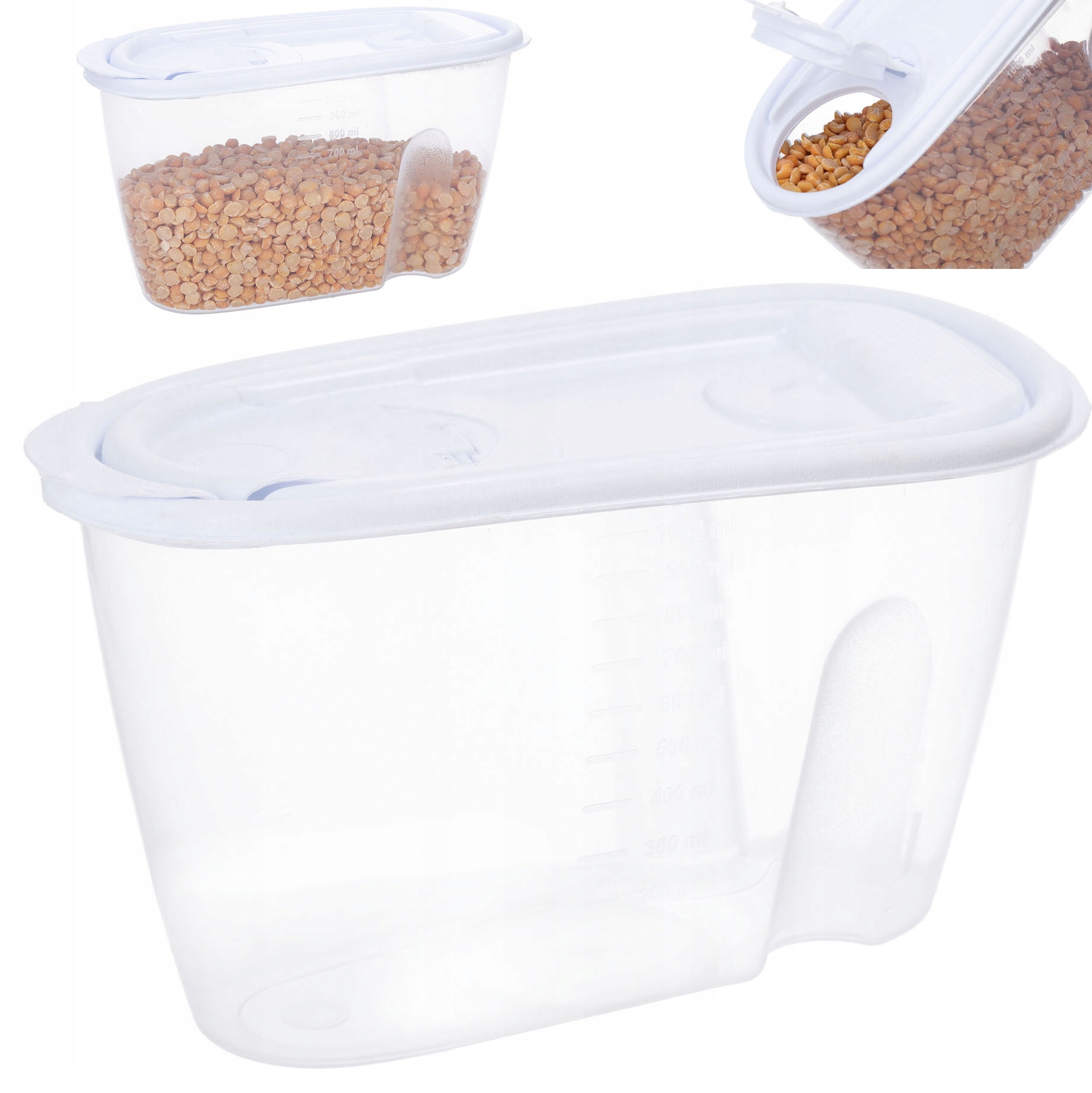 

Pojemnik na produkty sypkie mąka makaron płatki 1l